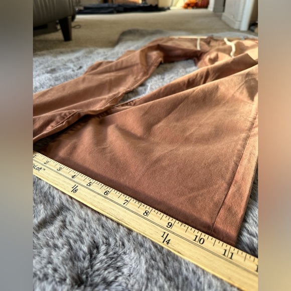 Anthropologie Paige Carly cropped drawstring pants RUST COLOR sz 31 - Picture 9 of 11